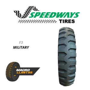 LLANTA 7.50 - 16 (12) F-3 SPEEDWAYS MILITARY TT